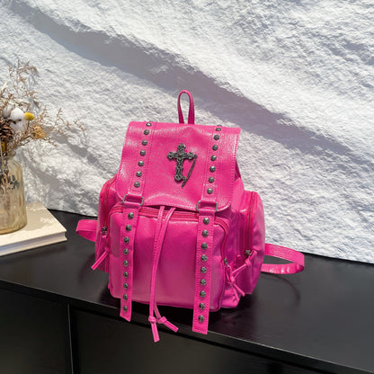 Mayce Elegante ™  | SKYLAR Studded PU Leather Backpack