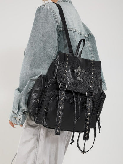 Mayce Elegante ™  | SKYLAR Studded PU Leather Backpack