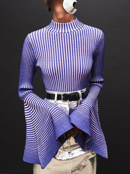 Brielle Flare Sleeve Knit Top