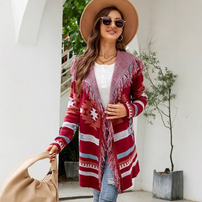 Scarlet Tribal Hırka