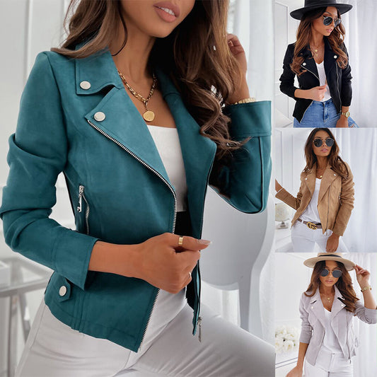 Ava Suede Moto Jacket