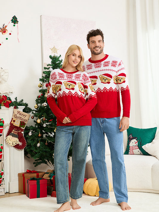 Mayce Elegante™| Harper Family Teddy Christmas Sweaters