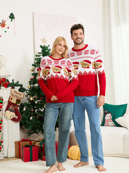 Mayce Elegante™| Harper Family Teddy Christmas Sweaters