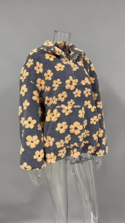 Harper Floral Fleece Hoodie
