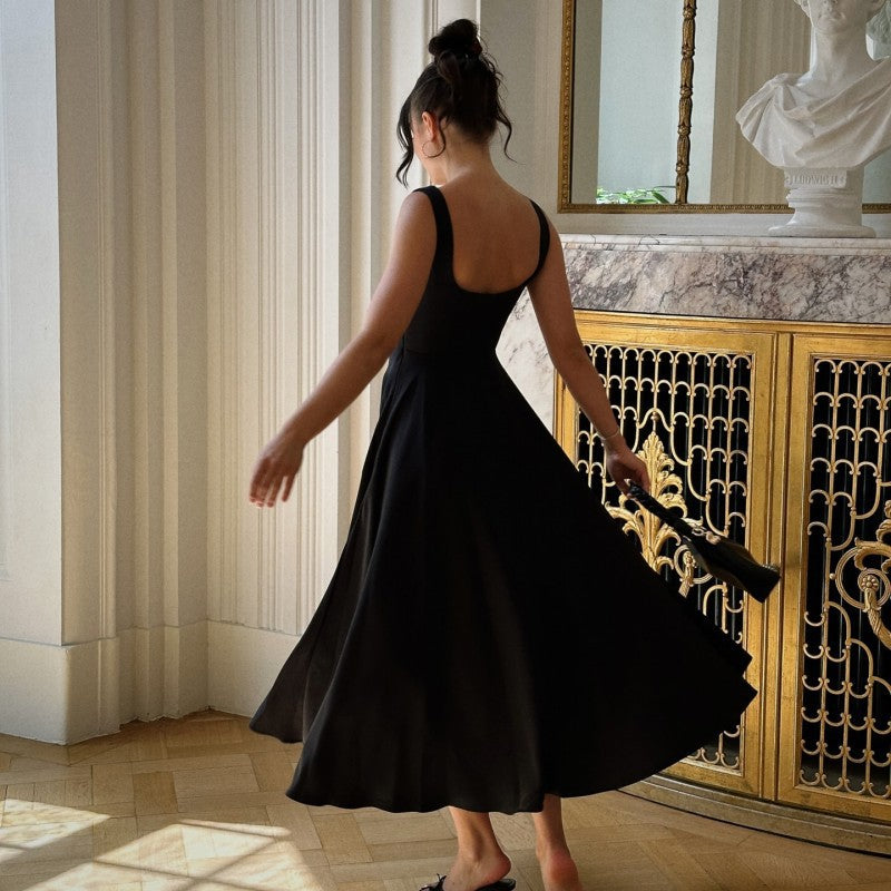 Bella Saten Maxi Elbise