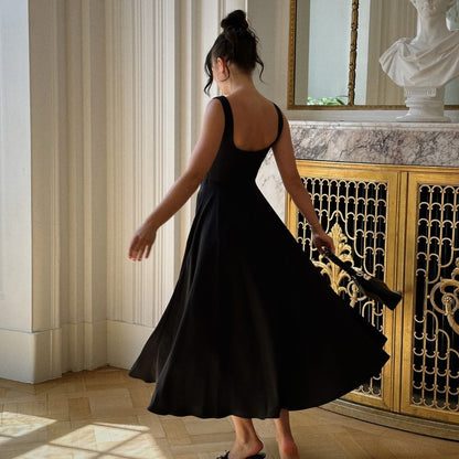 Bella Saten Maxi Elbise