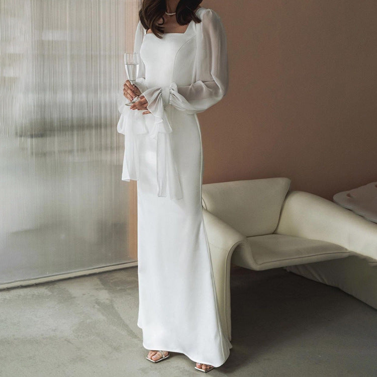 Blanche Balık Form Elbise