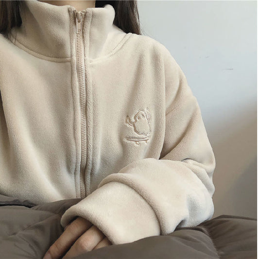Olivia Plush Fleece Zip Jacket