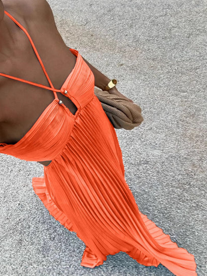 Mayce® Elegante | Celeste  Maxi Elbise