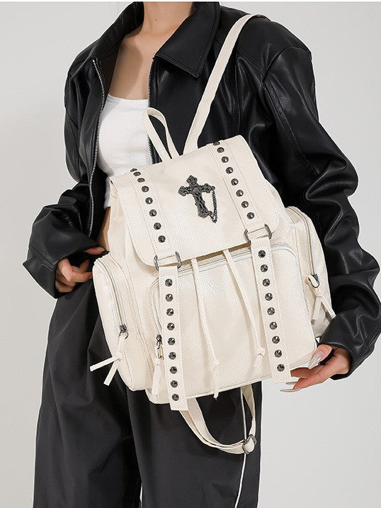 Mayce Elegante ™  | SKYLAR Studded PU Leather Backpack