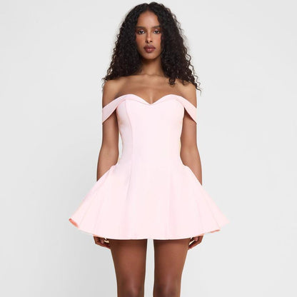 Lotus Off-Shoulder Mini