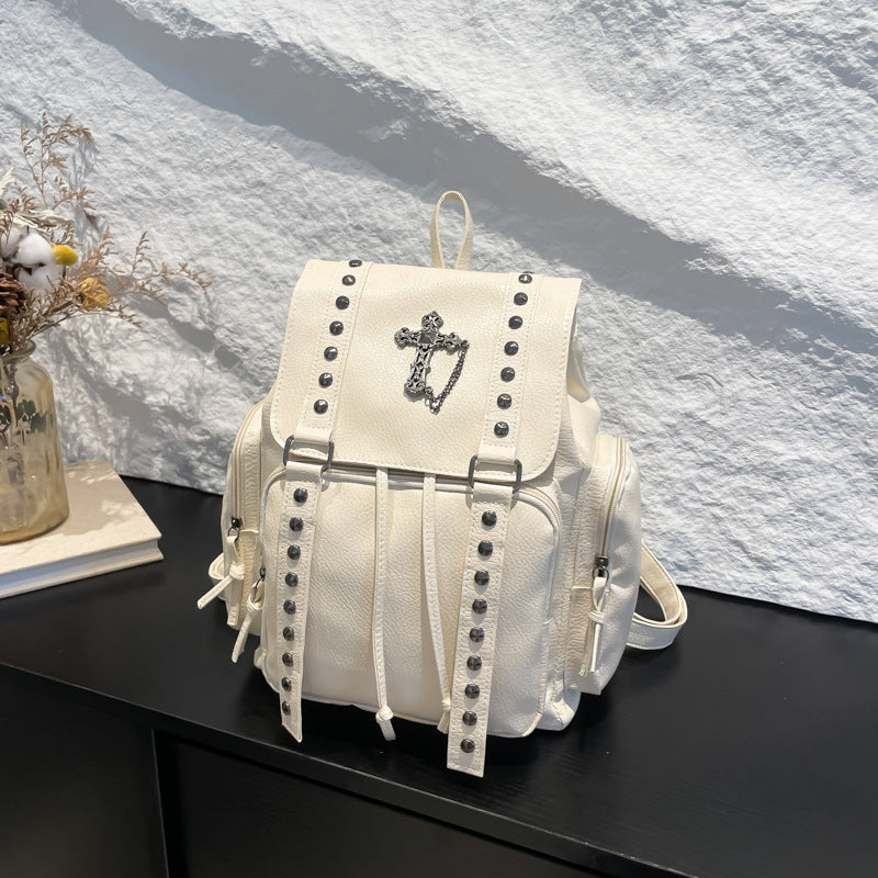 Mayce Elegante ™  | SKYLAR Studded PU Leather Backpack