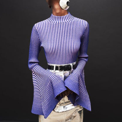 Brielle Flare Sleeve Knit Top