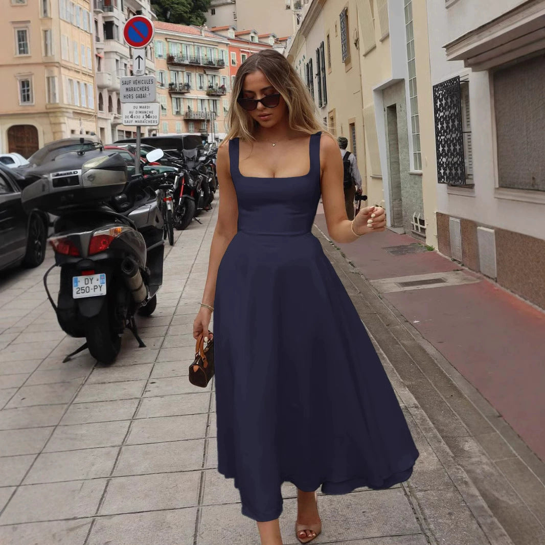 Bella Saten Maxi Elbise