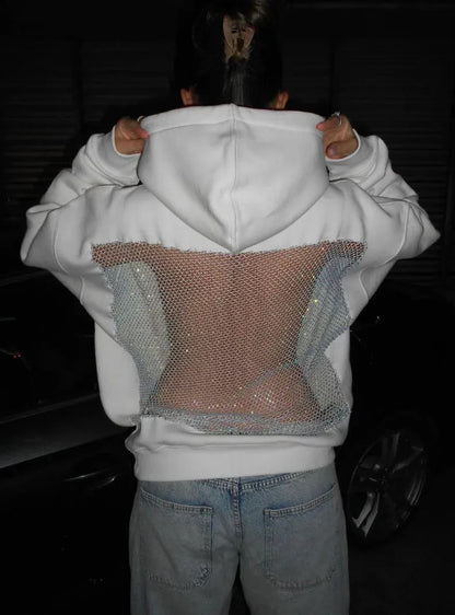 Harper Open Back Mesh Hoodie