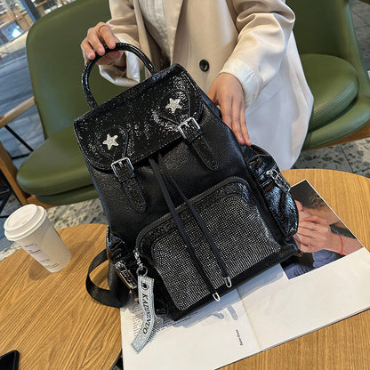 Mayce Elegante™ | Luxury Retro Genuine Leather Backpack