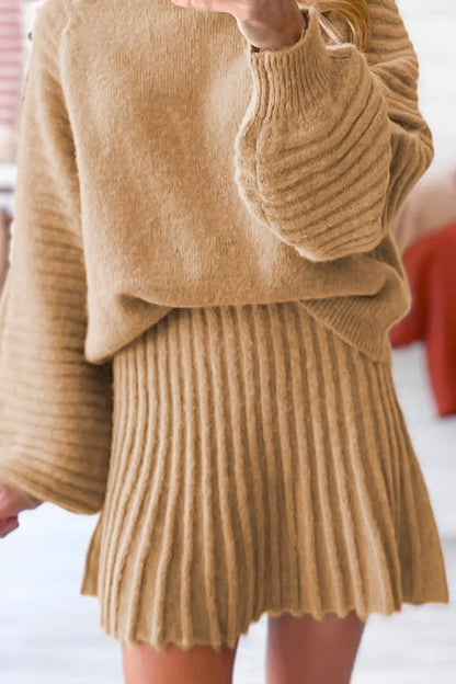 Amara Ribbed Knit Top & Skirt Set by Mayce Elegante — product image 2