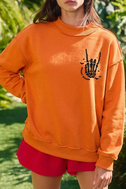 Spooky Season Mock Neck Reversible Halloween Sweatshirt – Mayce Halloween Edit