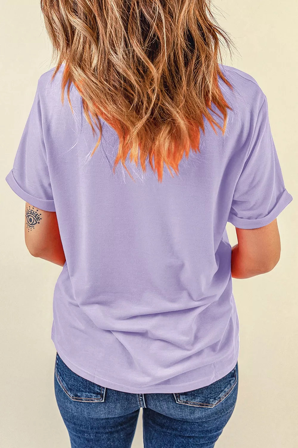Halloween Spooky Letter Graphic Round Neck Casual T-Shirt – Mayce Halloween Edit