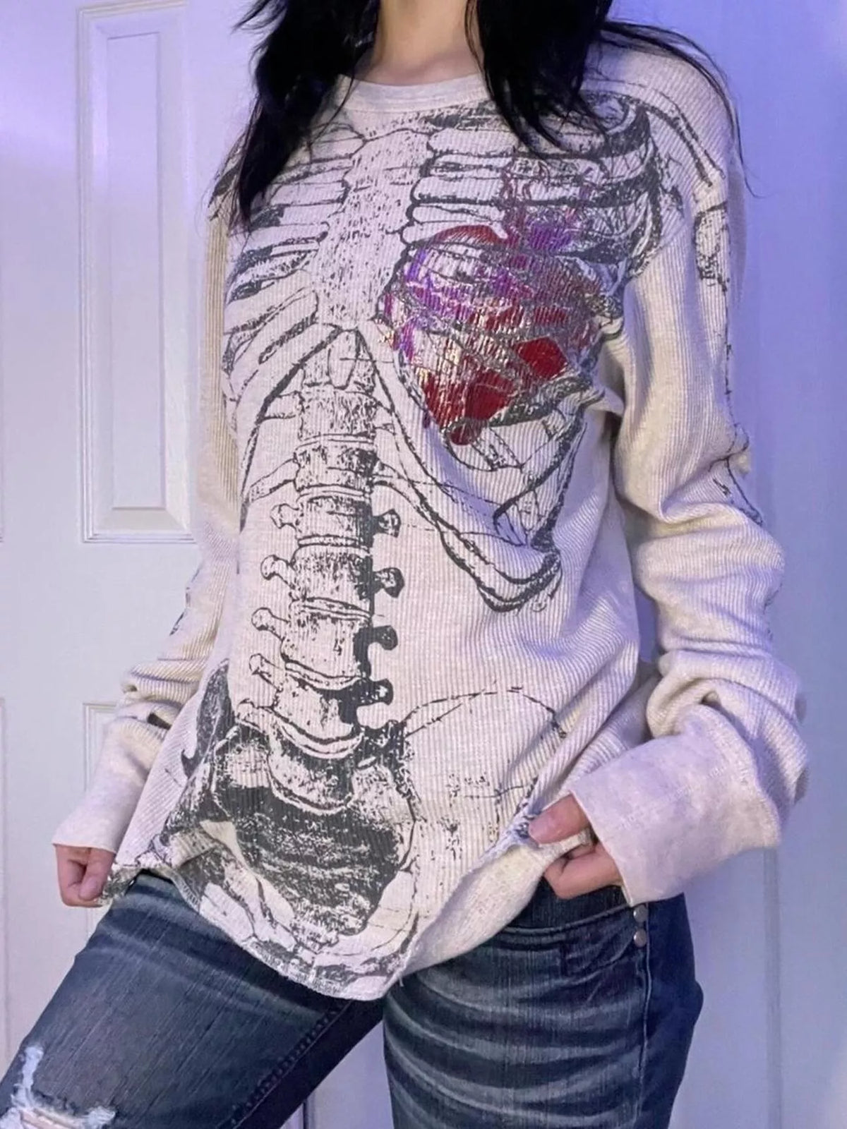 Skeleton Long Sleeve T-Shirt – Mayce Halloween Edit