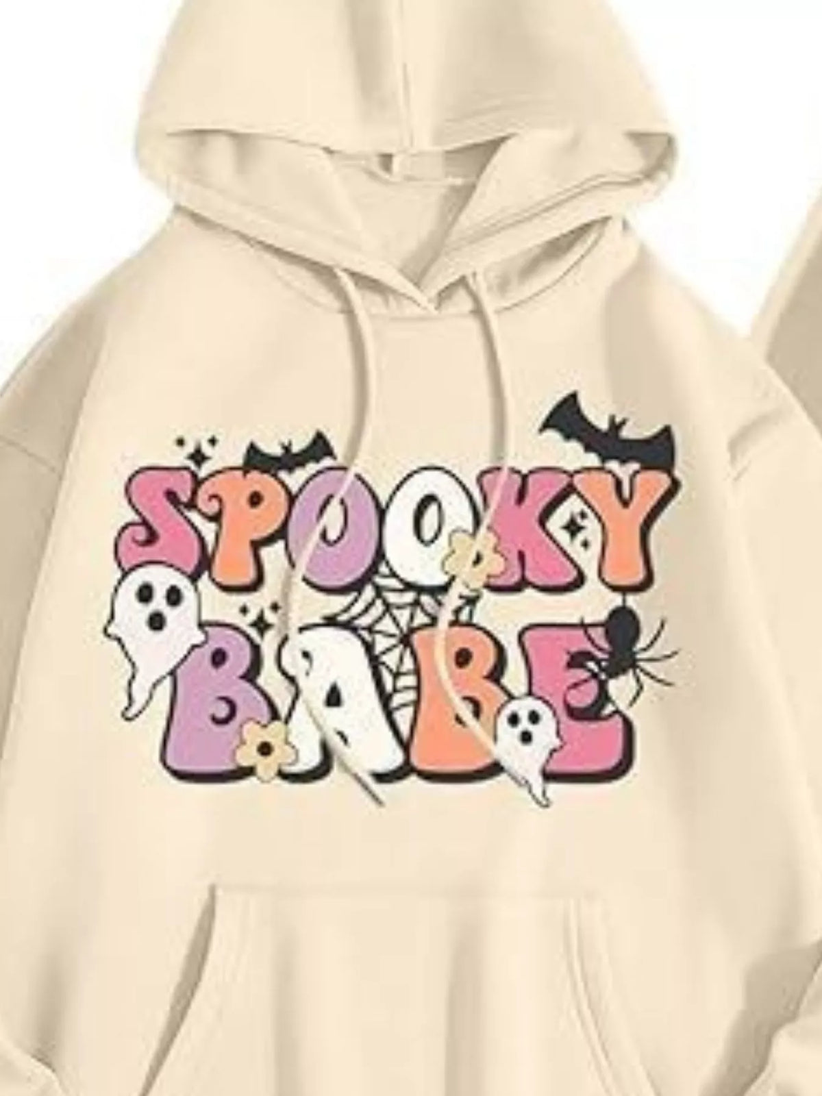 Full Size Halloween Graphic Long Sleeve Hoodie Plus Size – Mayce Halloween Edit